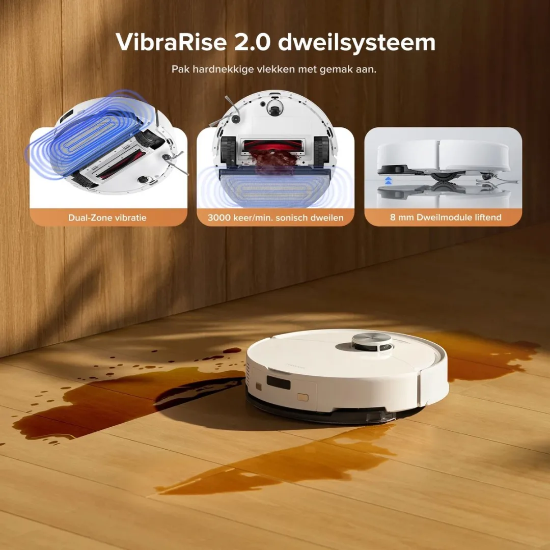 Roborock Q10 S5+ Robotstofzuiger - 10.000 Pa - Wit