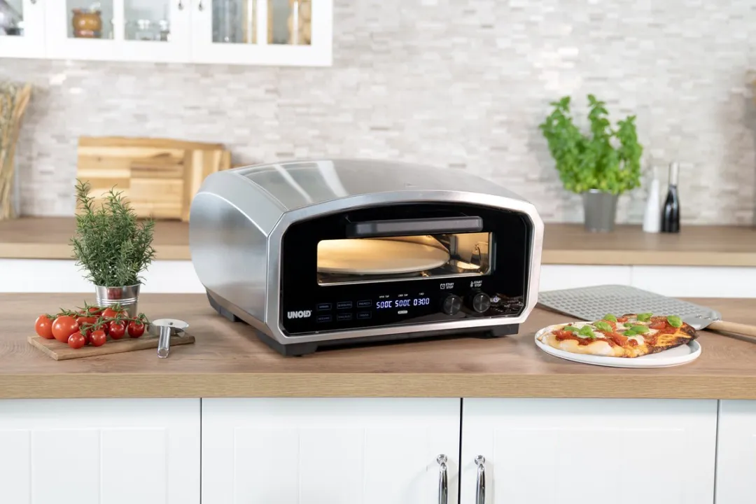 Unold Enzo Pizzaoven 68916 - 2100W - 33cm - Zwart/RVS