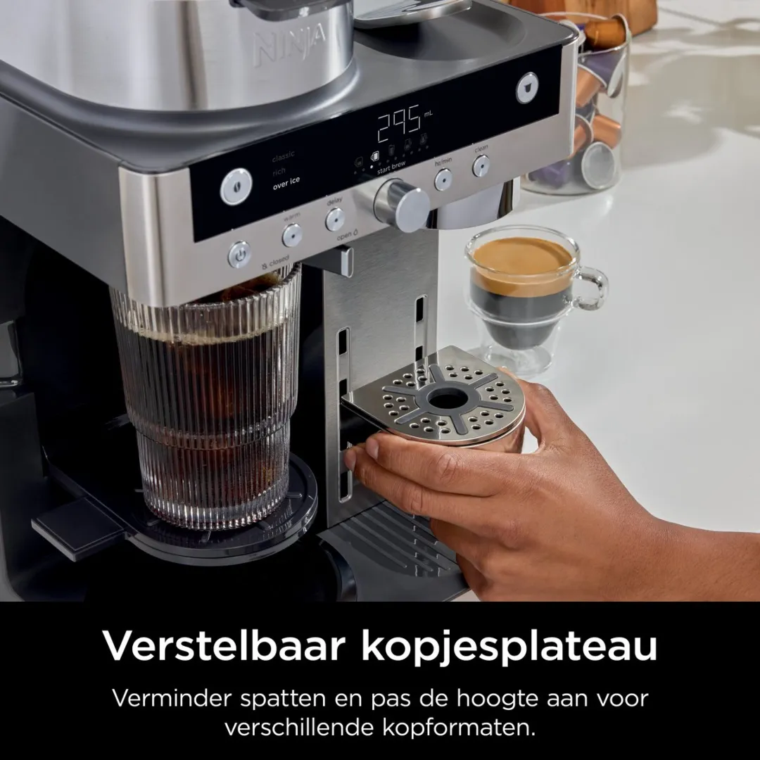 Ninja Prestige Dualbrew CFN802EU Koffiezetapparaat - 1500W - Zwart/Inox