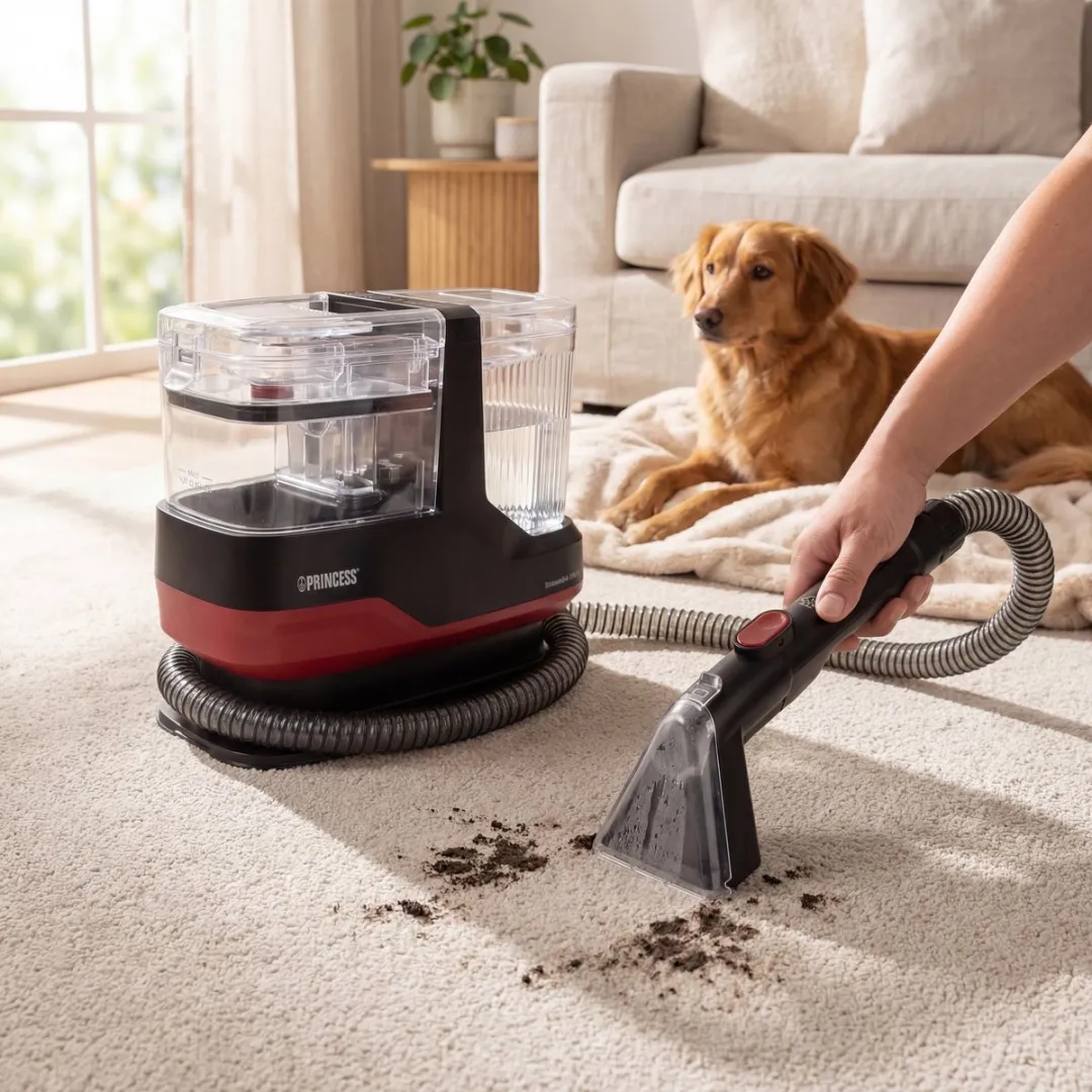 Princess Spot Master Plus Hot 332023 Stoomreiniger - 1100ml - Zwart/Rood - afbeelding 6 van 6