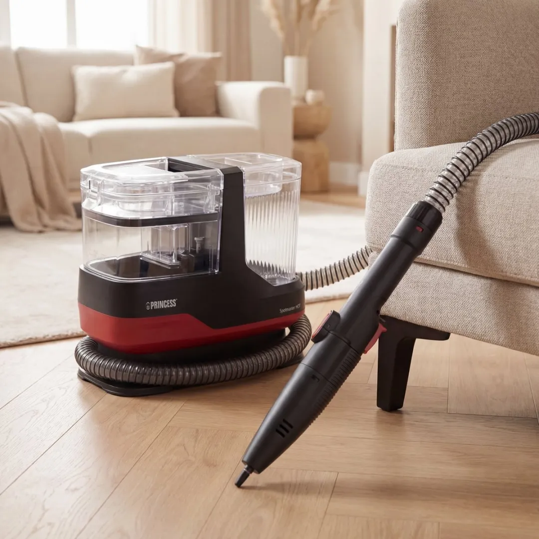 Princess Spot Master Plus Hot 332023 Stoomreiniger - 1100ml - Zwart/Rood