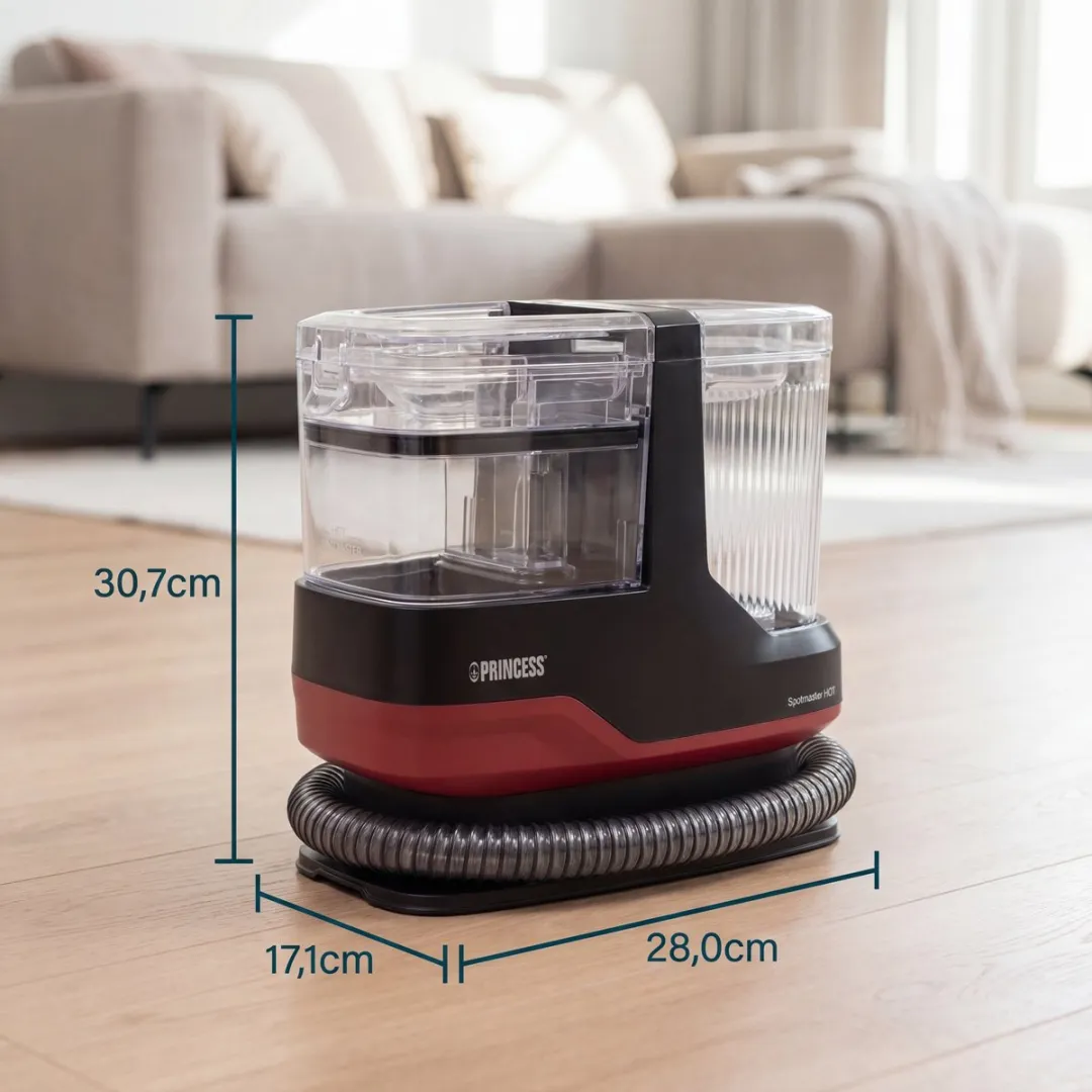 Princess Spot Master Plus Hot 332023 Stoomreiniger - 1100ml - Zwart/Rood