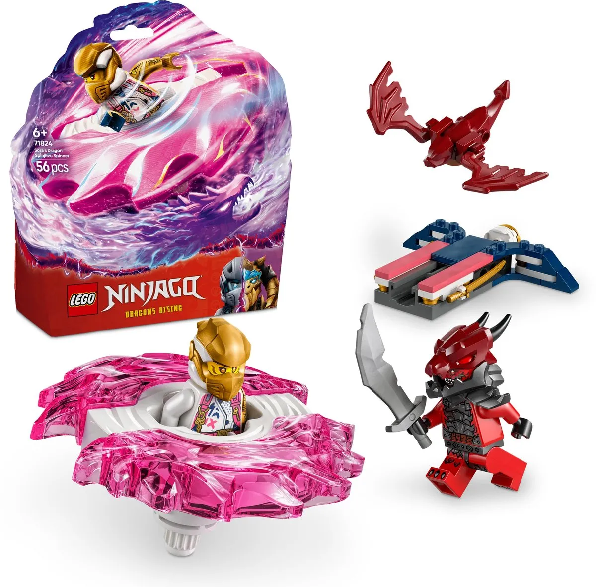 LEGO Ninjago Sora's Spinjitzu Drakenspinner 71824 - 56 Stukken - afbeelding 2 van 6