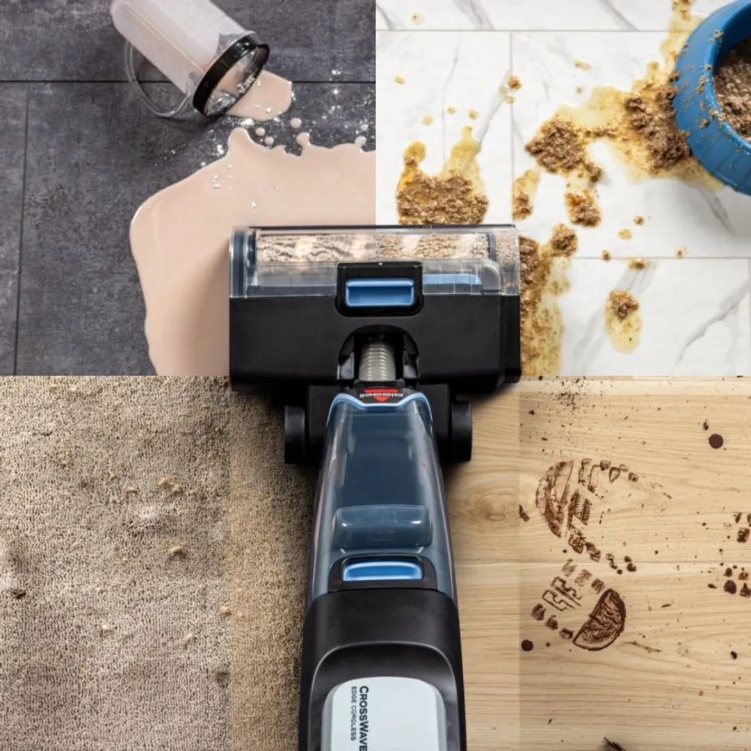 BISSELL CrossWave Edge Cordless Select 4328N - Draadloze Stofzuiger/Dweil - 0.58L - Zwart/Wit