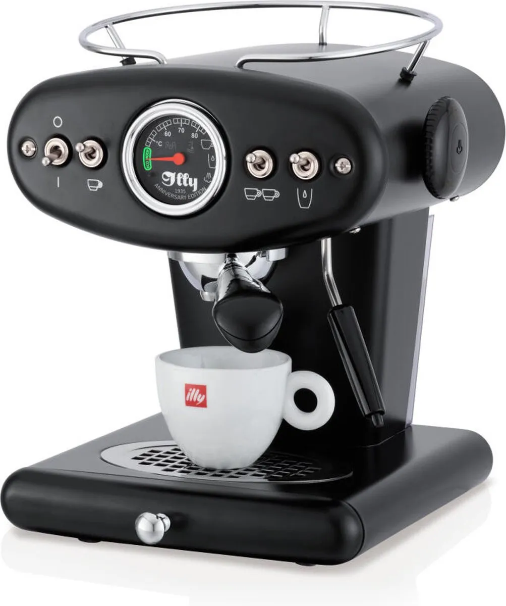 illy X1 Anniversary Koffiemachine ESE & Gemalen - 2 Kopjes - 1200W - Zwart