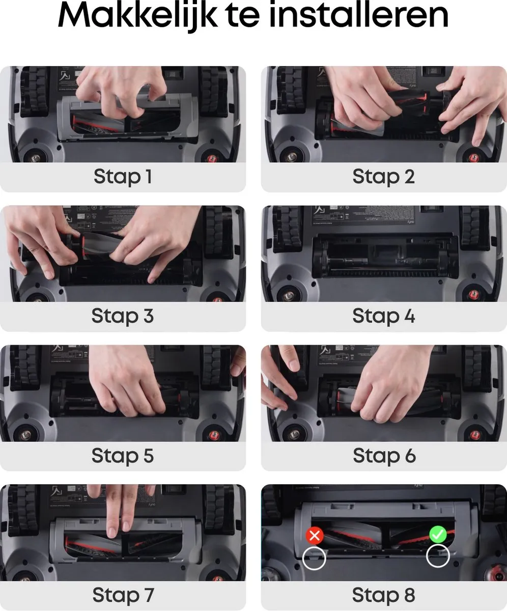 Anker eufyOmni S2 Accessoires - 16 Stuks - Grijs/Wit/Zwart