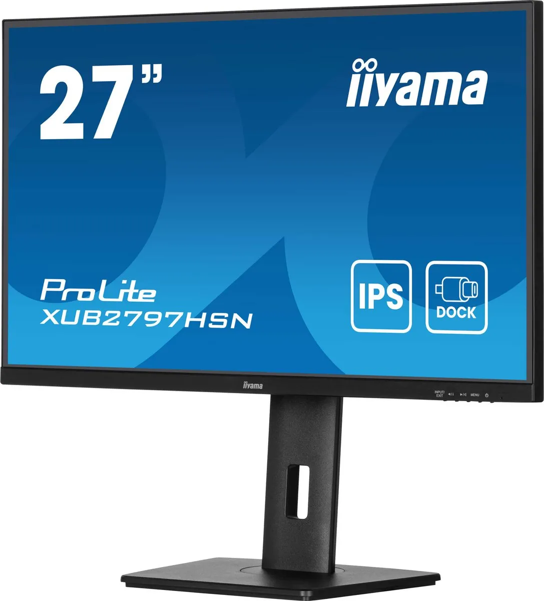 iiyama ProLite XUB2797HSN-B2 27" Monitor - Full HD IPS - USB-C Dock