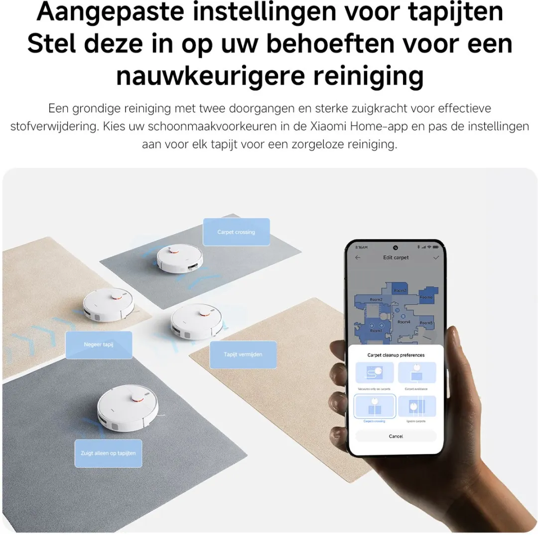 Xiaomi Robot Vacuum H40 OV51 - Robotstofzuiger 10000Pa