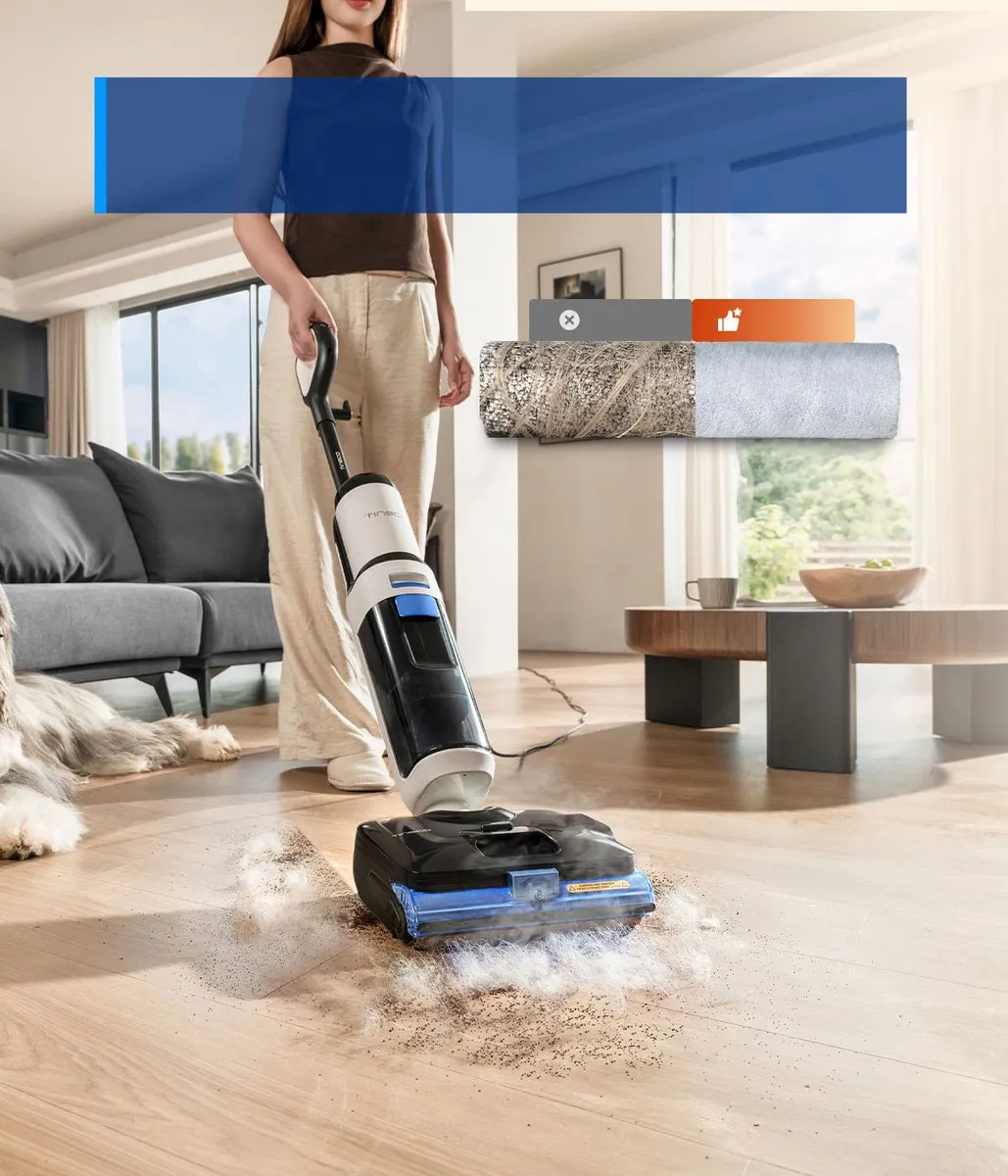 Tineco Floor One S6 Stretch Steam Plus Stoomreiniger - Zwart