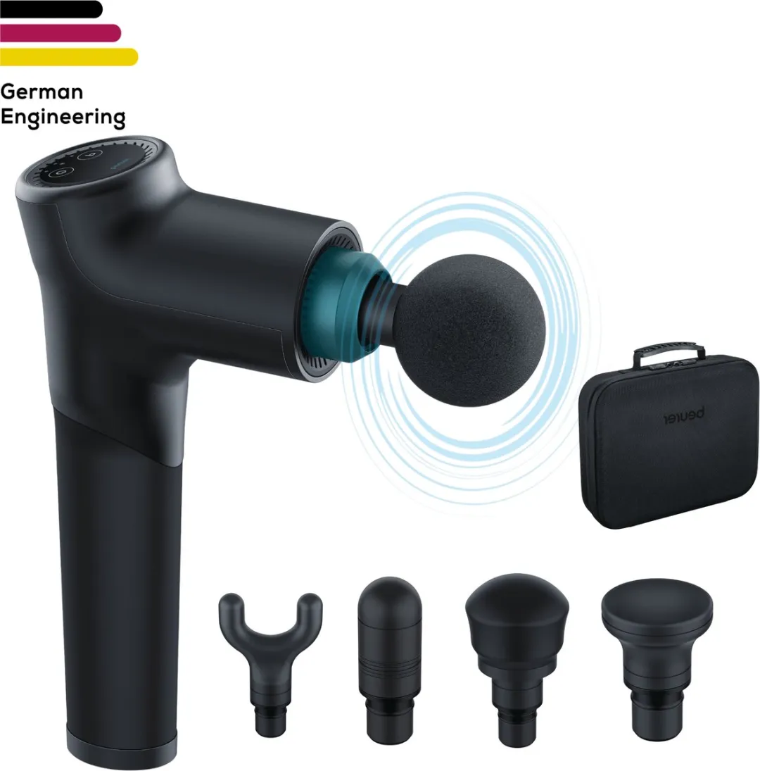 Beurer MG 185 Massagepistool - 5 Koppen - 9 Intensiteiten - Zwart/Aqua