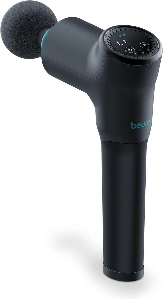 Beurer MG 185 Massagepistool - 5 Koppen - 9 Intensiteiten - Zwart/Aqua
