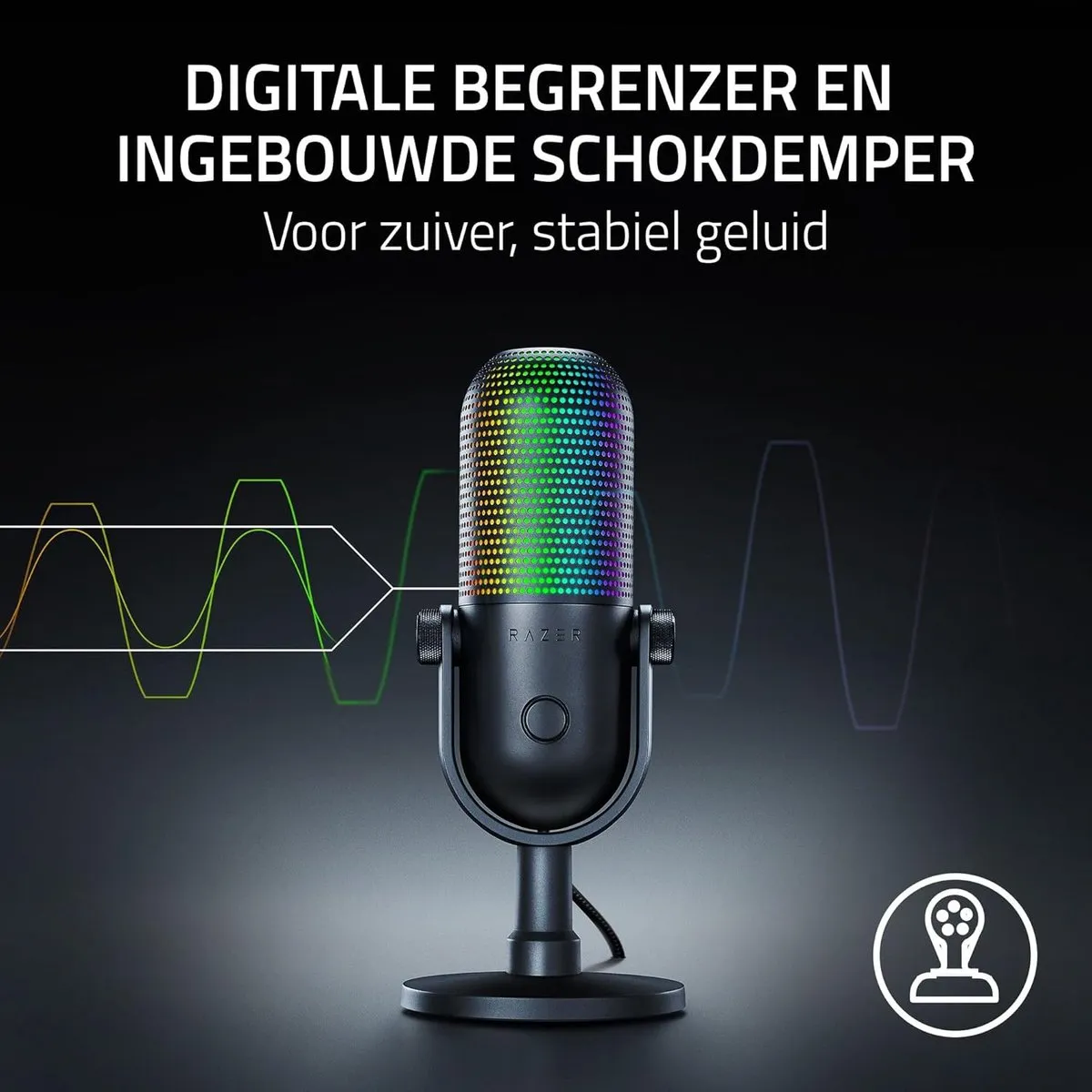 Razer Seiren V3 Chroma USB Microfoon - Zwart