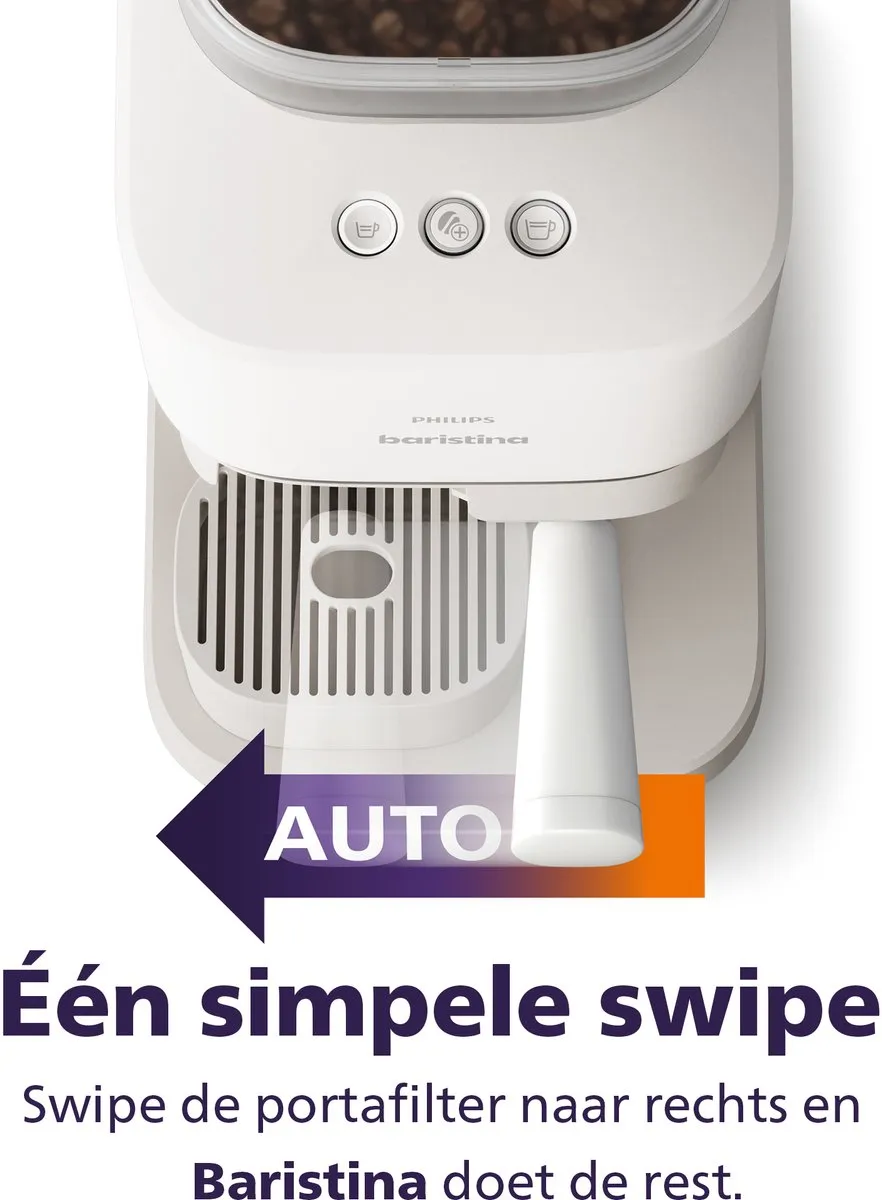 Philips Baristina Melkopschuimer Bundel BAR308/00 - Wit