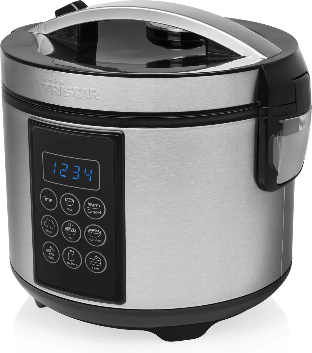 Tristar RK-6132 Rijstkoker Multicooker 1,5L - 12 Programma's - RVS