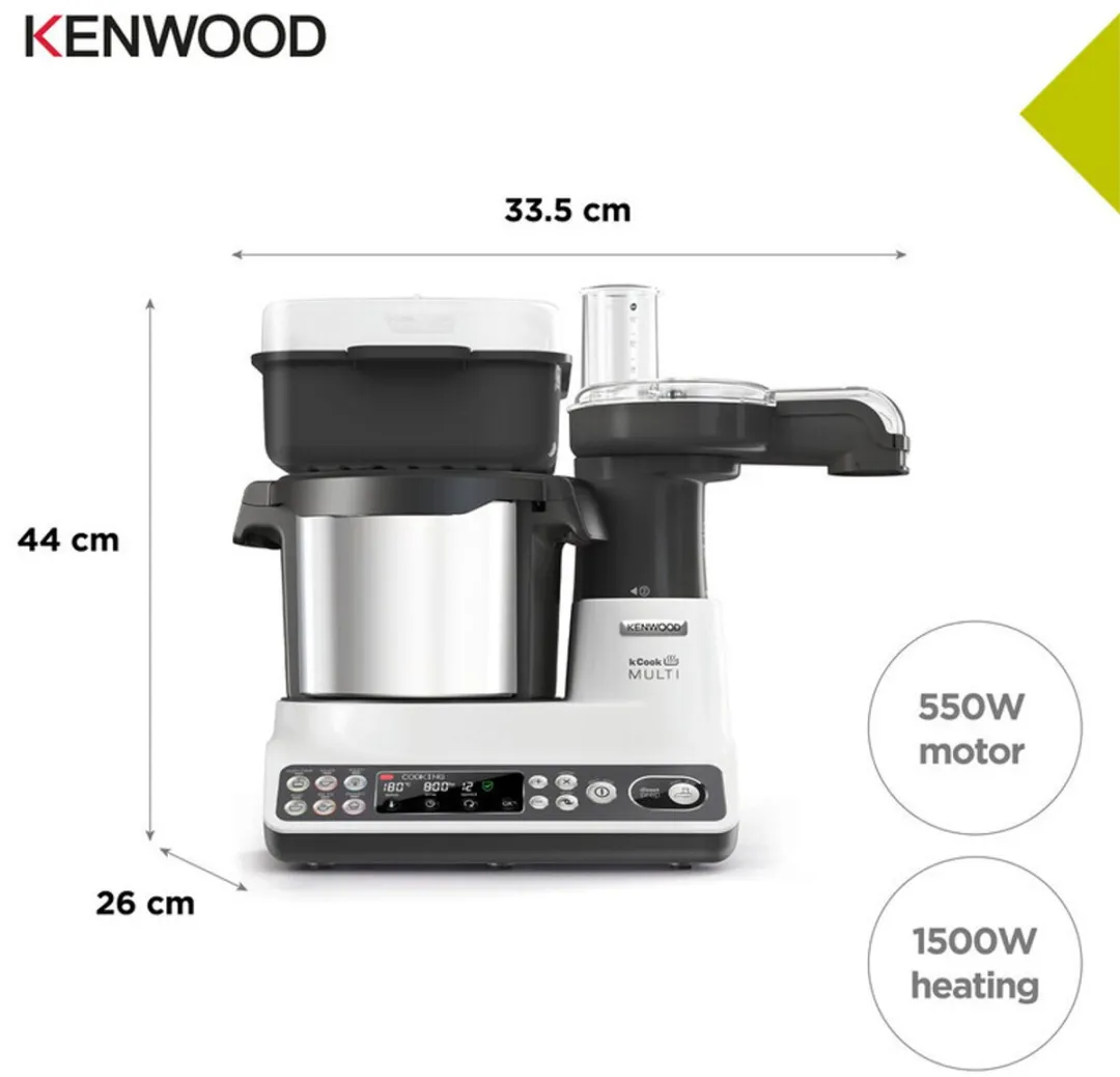 Kenwood kCook Multi CCL401WH - 1500W - 4,5L - 12 Snelheden - afbeelding 6 van 6