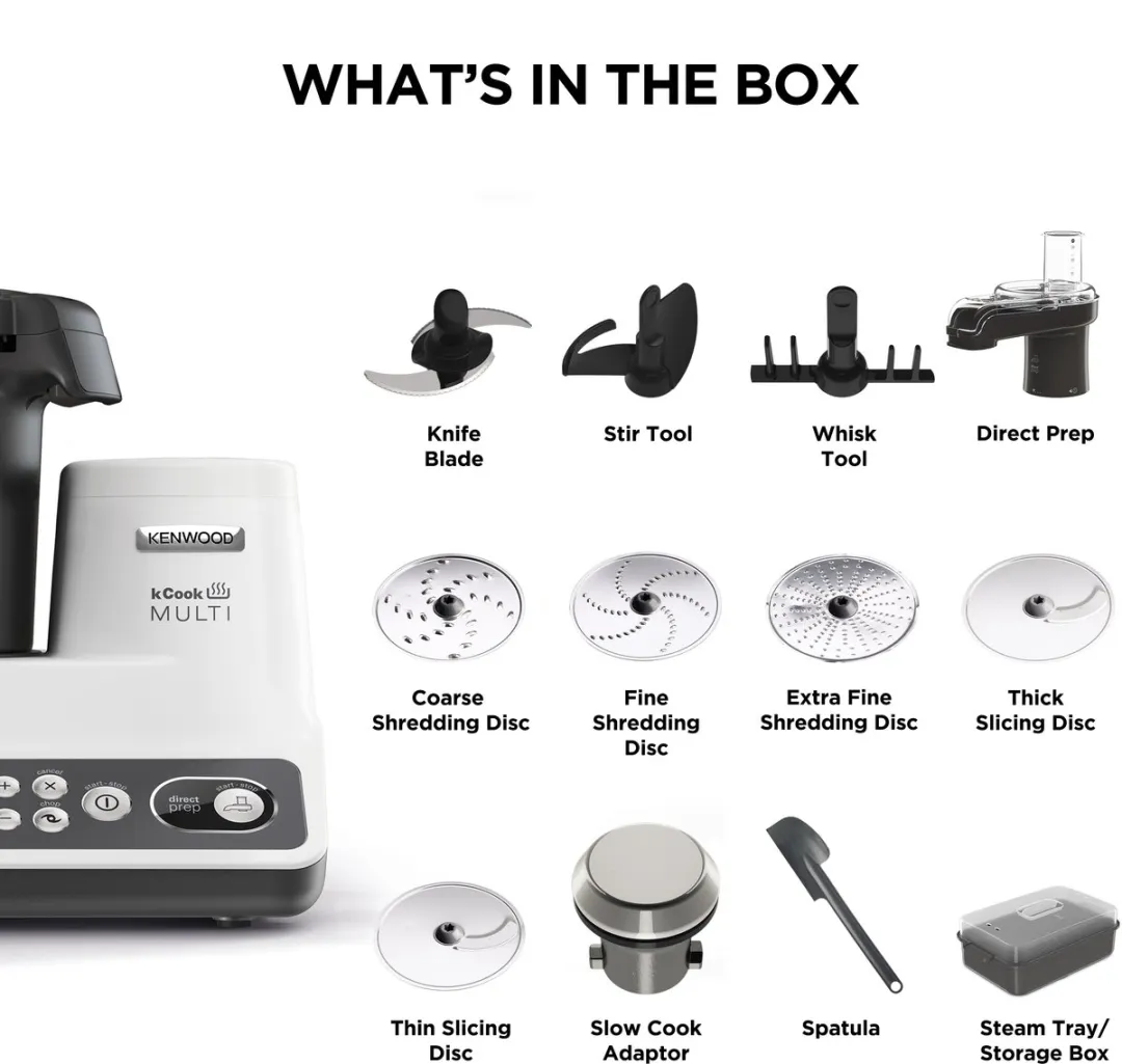 Kenwood kCook Multi CCL401WH - 1500W - 4,5L - 12 Snelheden