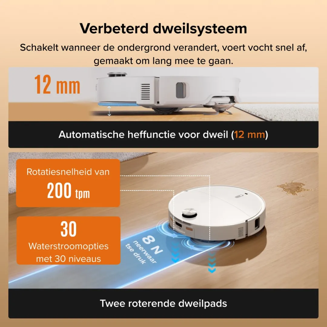 Roborock Qrevo Edge 2 Robotstofzuiger - 25.000 Pa