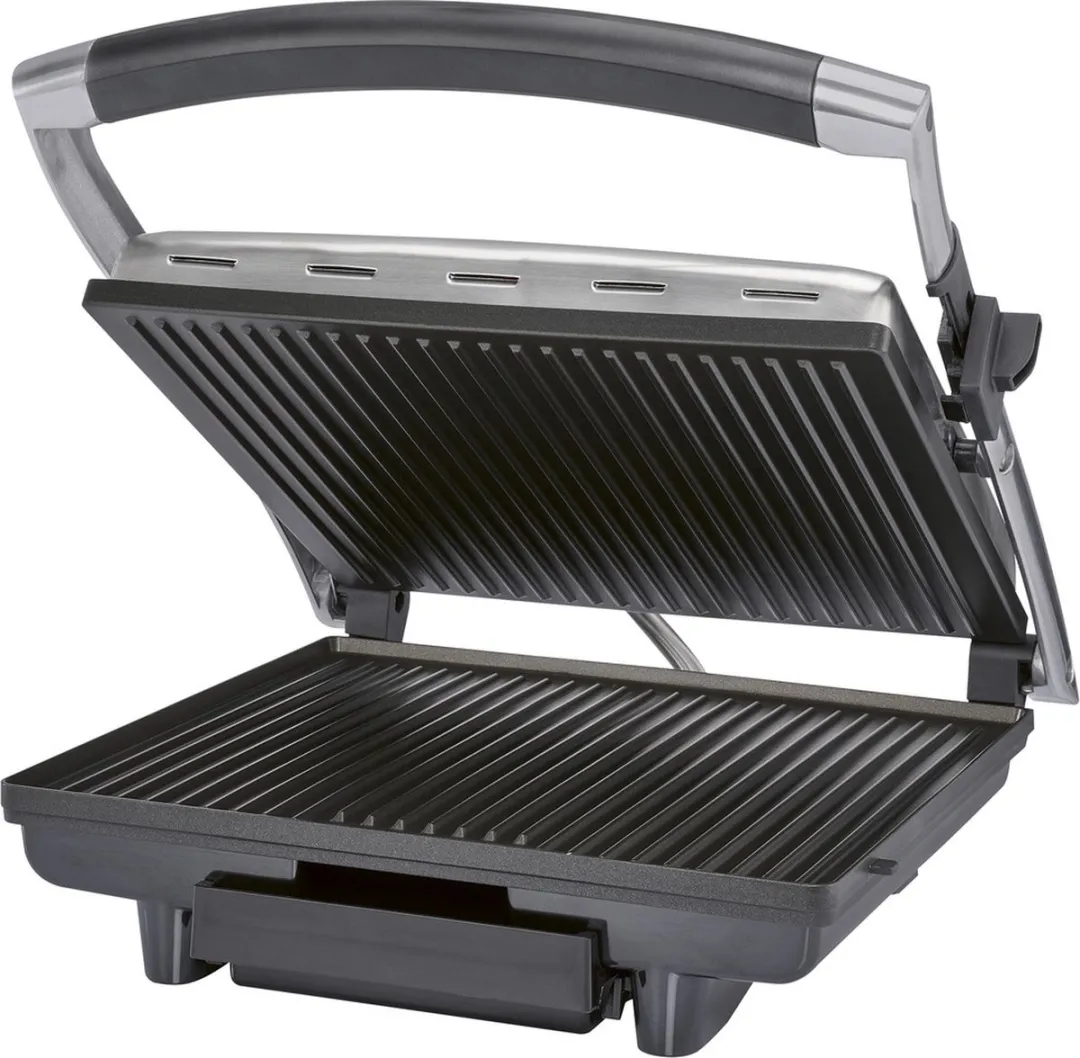 Silvercrest 2-in-1 Grillpan Contactgrill 2000W - Zwart/Zilver