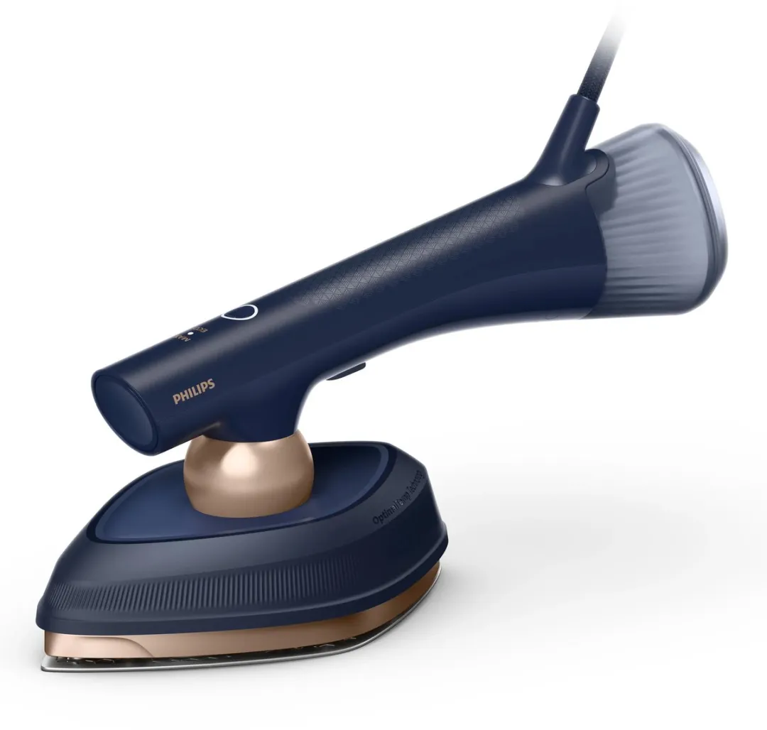 Philips OneTurn GC215/20 Hybride Strijkijzer & Stomer - 1800W - Donkerblauw/Goud - afbeelding 6 van 6