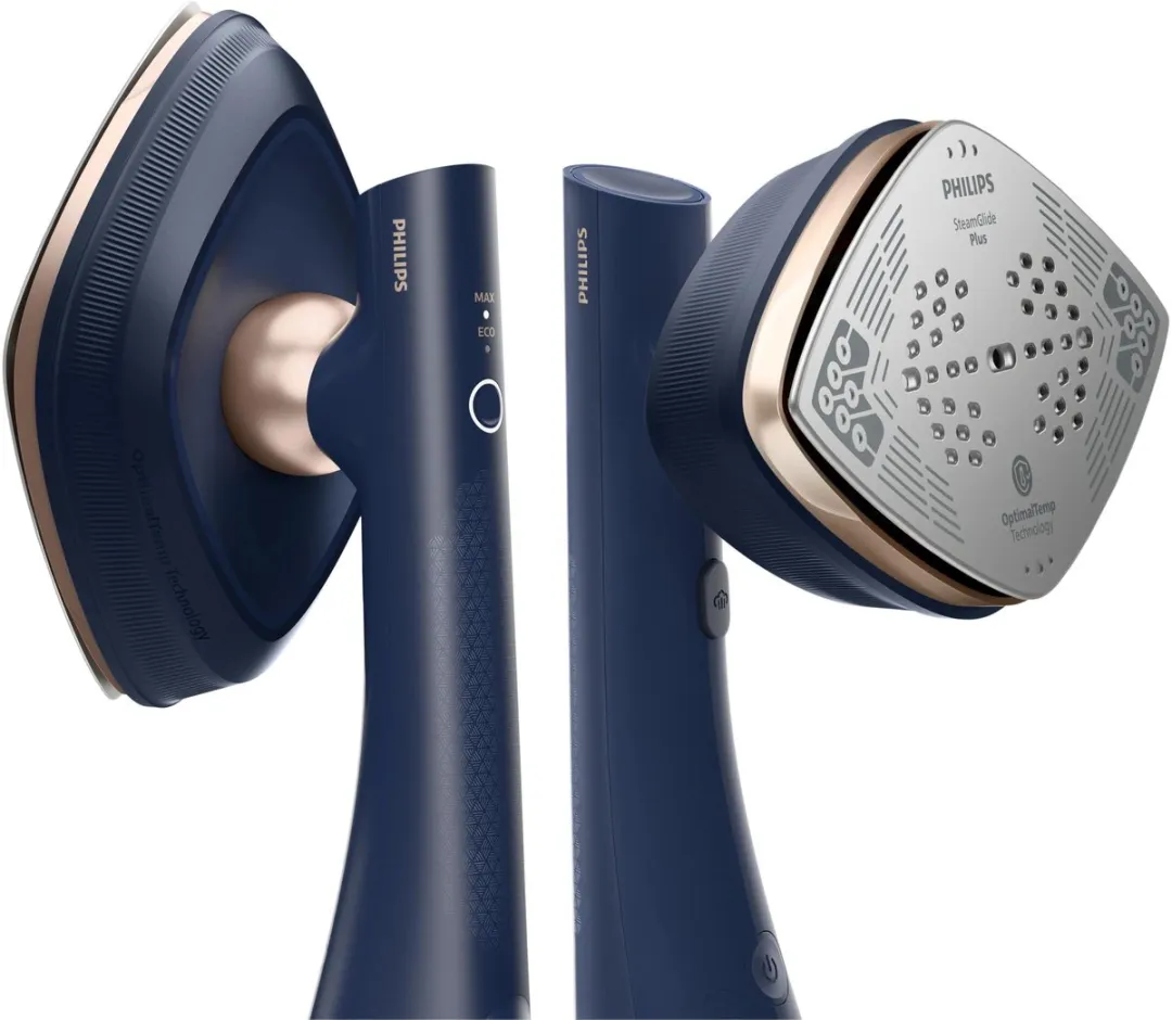 Philips OneTurn GC215/20 Hybride Strijkijzer & Stomer - 1800W - Donkerblauw/Goud