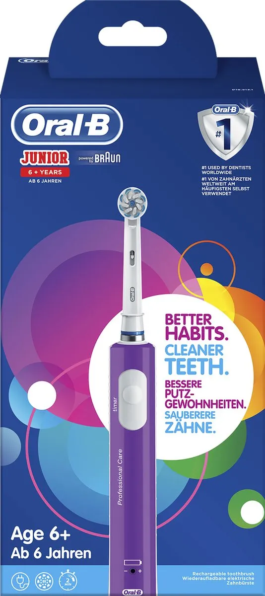 Oral-B Junior Elektrische Tandenborstel - Paars - afbeelding 6 van 6