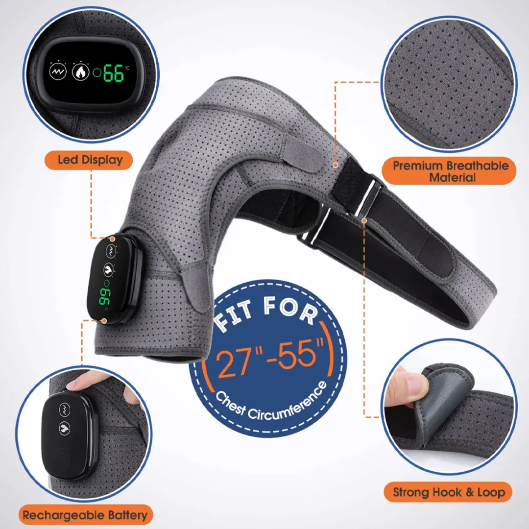 RedParrot Schoudermassage Verwarming - Beide schouders - Zwart