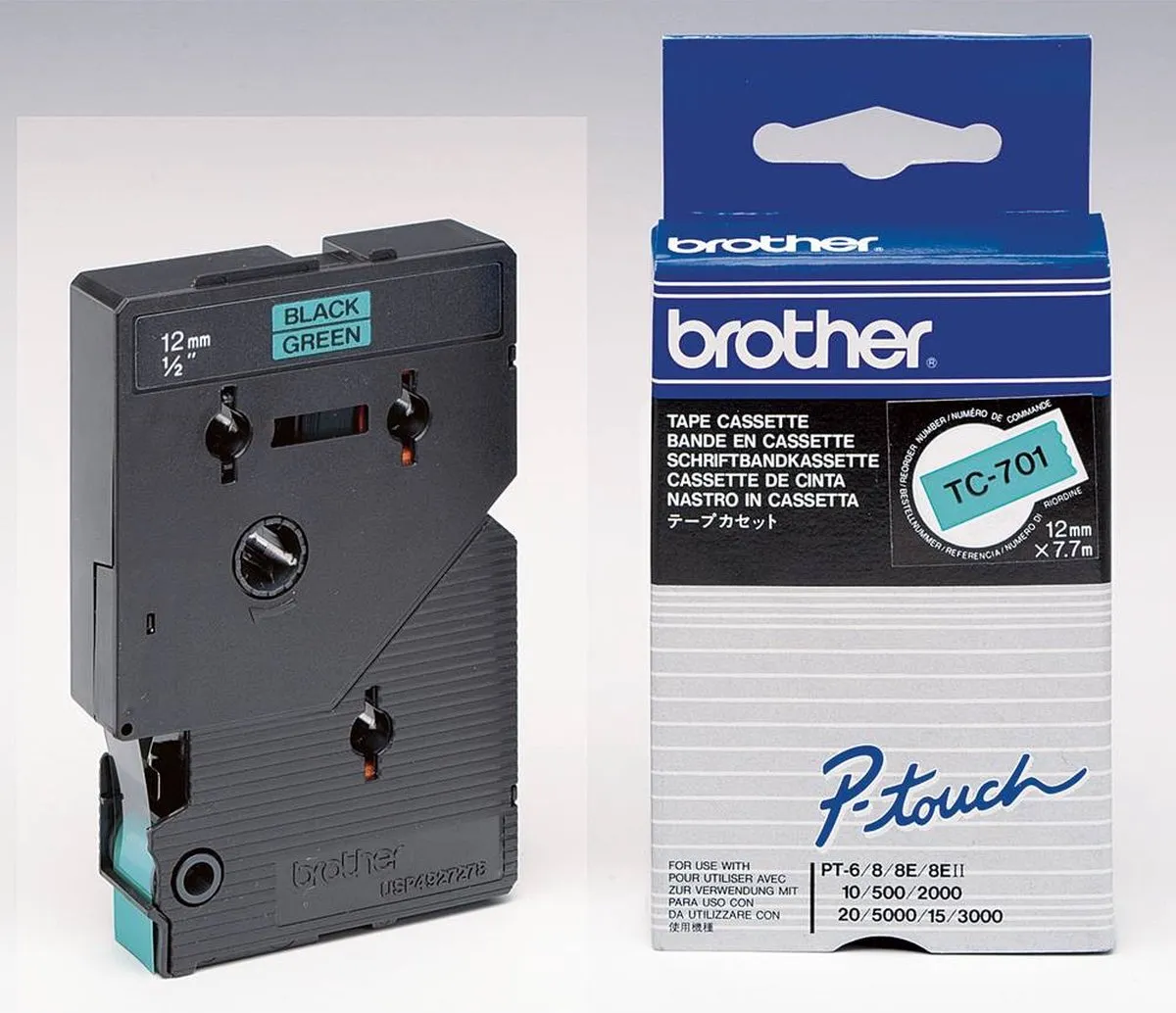 Brother TZe-MQ531 Labeltape - Pastelblauw 12mm 4m