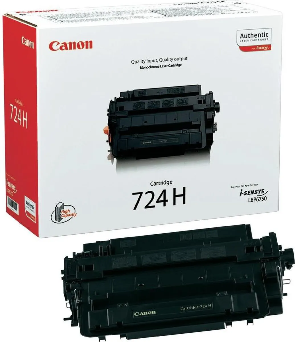 Canon CRG-724H Tonercartridge - 12.500 pagina's - Zwart