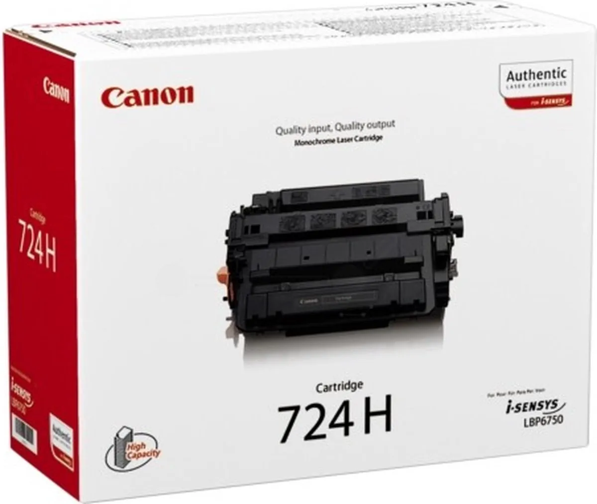 Canon CRG-724H Tonercartridge - 12.500 pagina's - Zwart