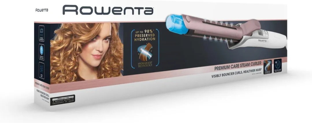 Rowenta Premium Care Steamcurler CF3810F0 - Krultang - 8 standen - Wit