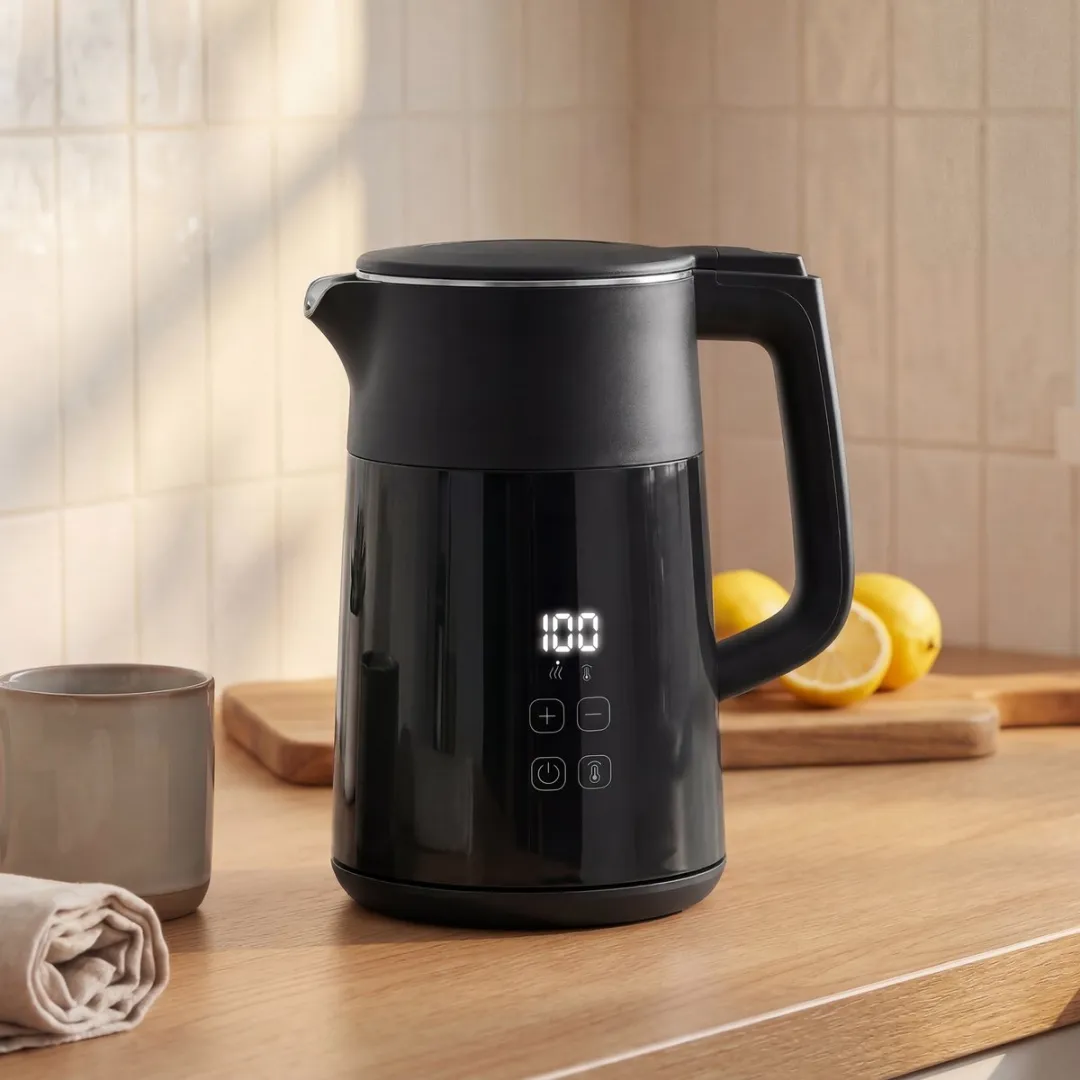 ECTEATOY Elektrische Waterkoker 1.7L - Zwart - afbeelding 6 van 6