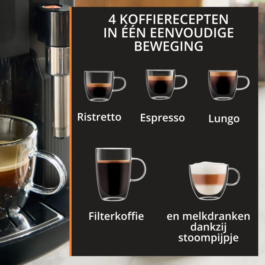 Krups Serenity EA4008 Volautomatische Espressomachine - Zwart