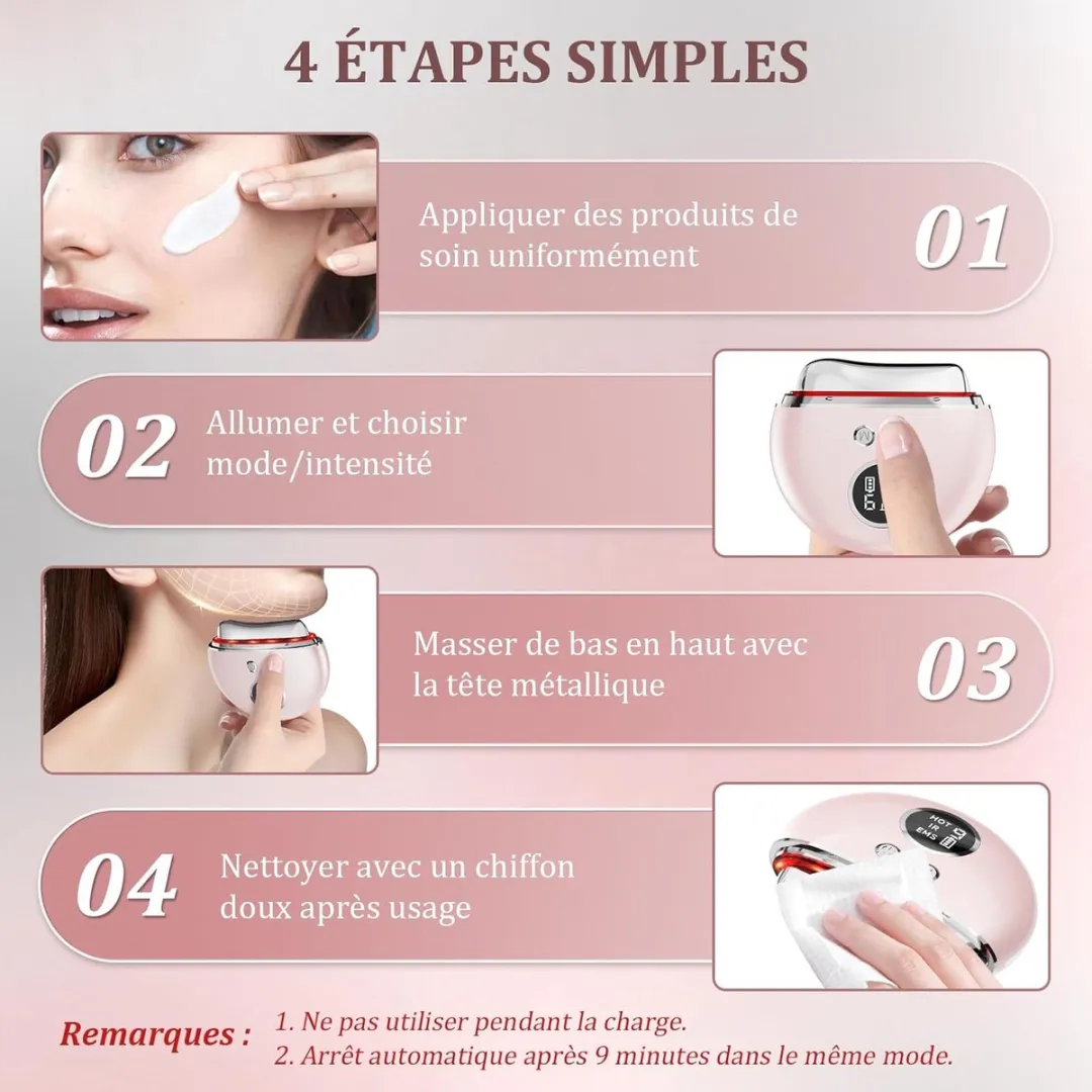 ECTEATOY YXP-72 Oogmassageapparaat - Roze
