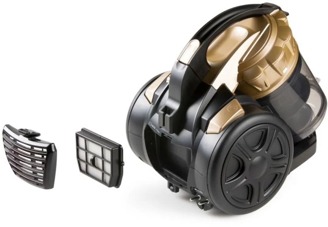 Domo DO7297S Cilinderstofzuiger 700W - 2,5L - Zwart/Goud