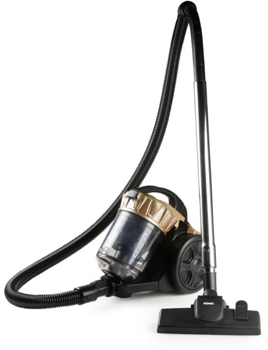 Domo DO7297S Cilinderstofzuiger 700W - 2,5L - Zwart/Goud