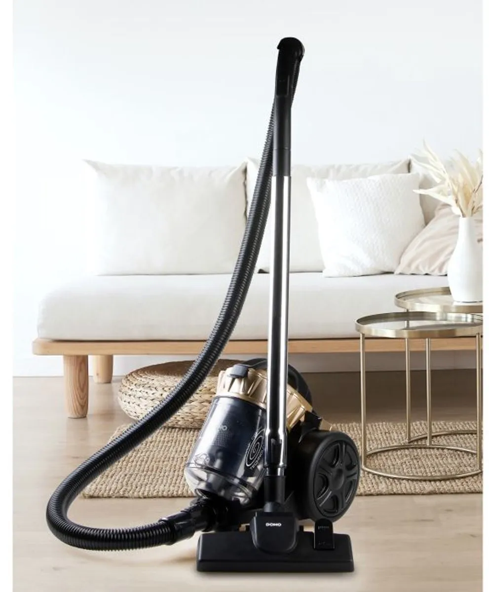 Domo DO7297S Cilinderstofzuiger 700W - 2,5L - Zwart/Goud
