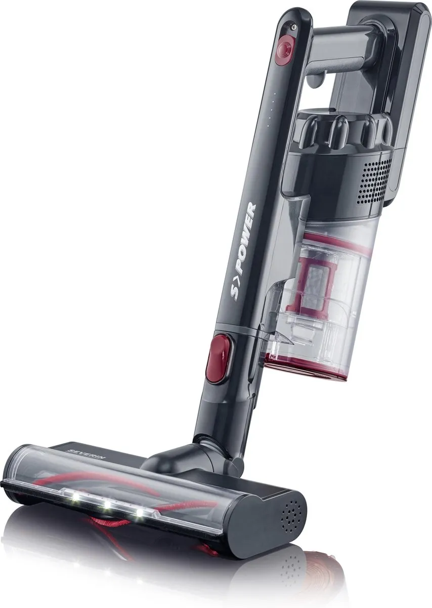 Severin HV7153 Steelstofzuiger - 25 Airwatts - Rood/Zwart