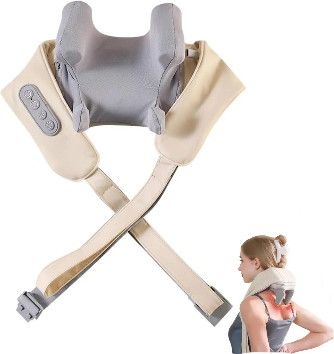 ECTEATOY Draadloos Nekmassageapparaat Shiatsu