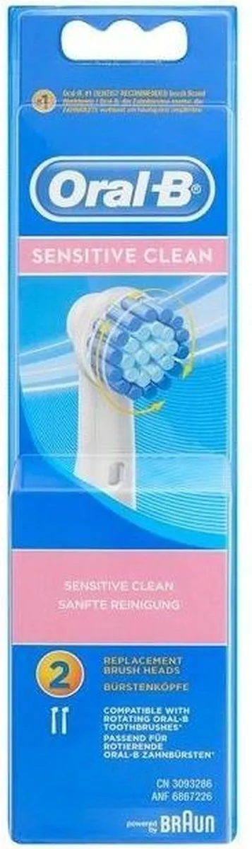 Oral-B Sensitive 2 Stuks Opzetborstels - Wit
