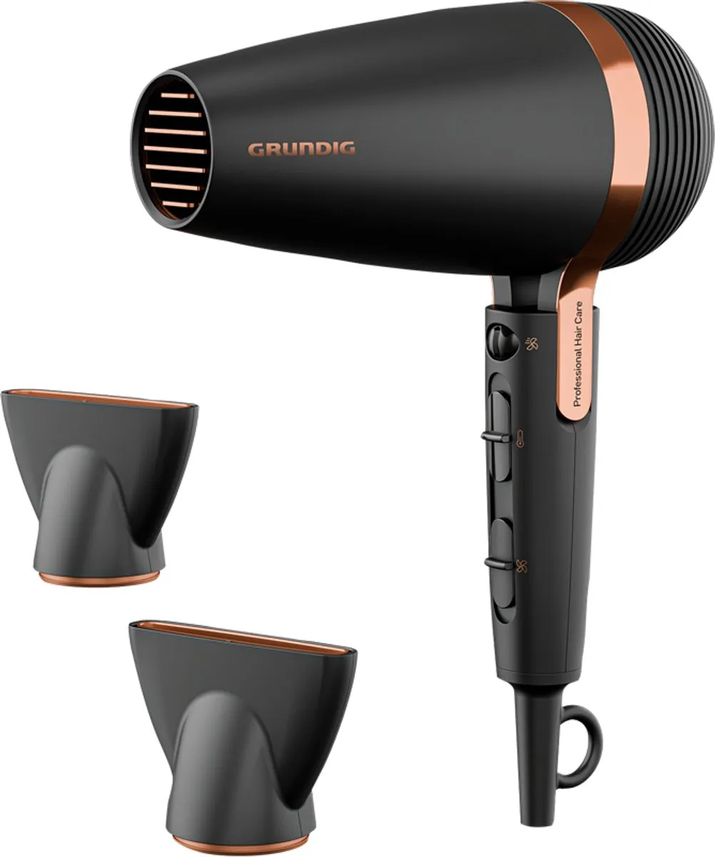 Grundig NaturaShine Ionic HD 8080 Föhn 2300W - Zwart
