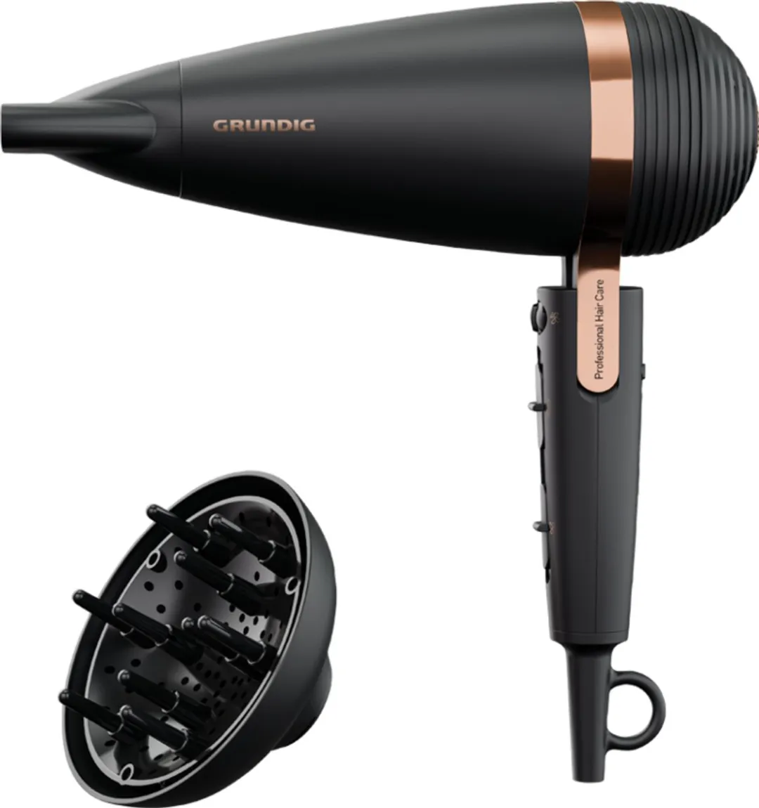 Grundig NaturaShine Ionic HD 8080 Föhn 2300W - Zwart