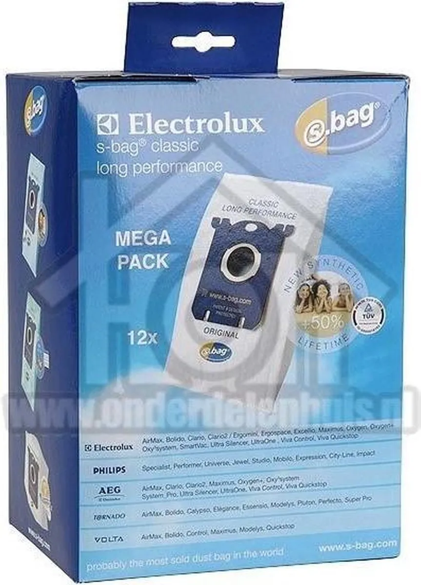 Electrolux E201M Stofzuigerzakken - 12 Stuks