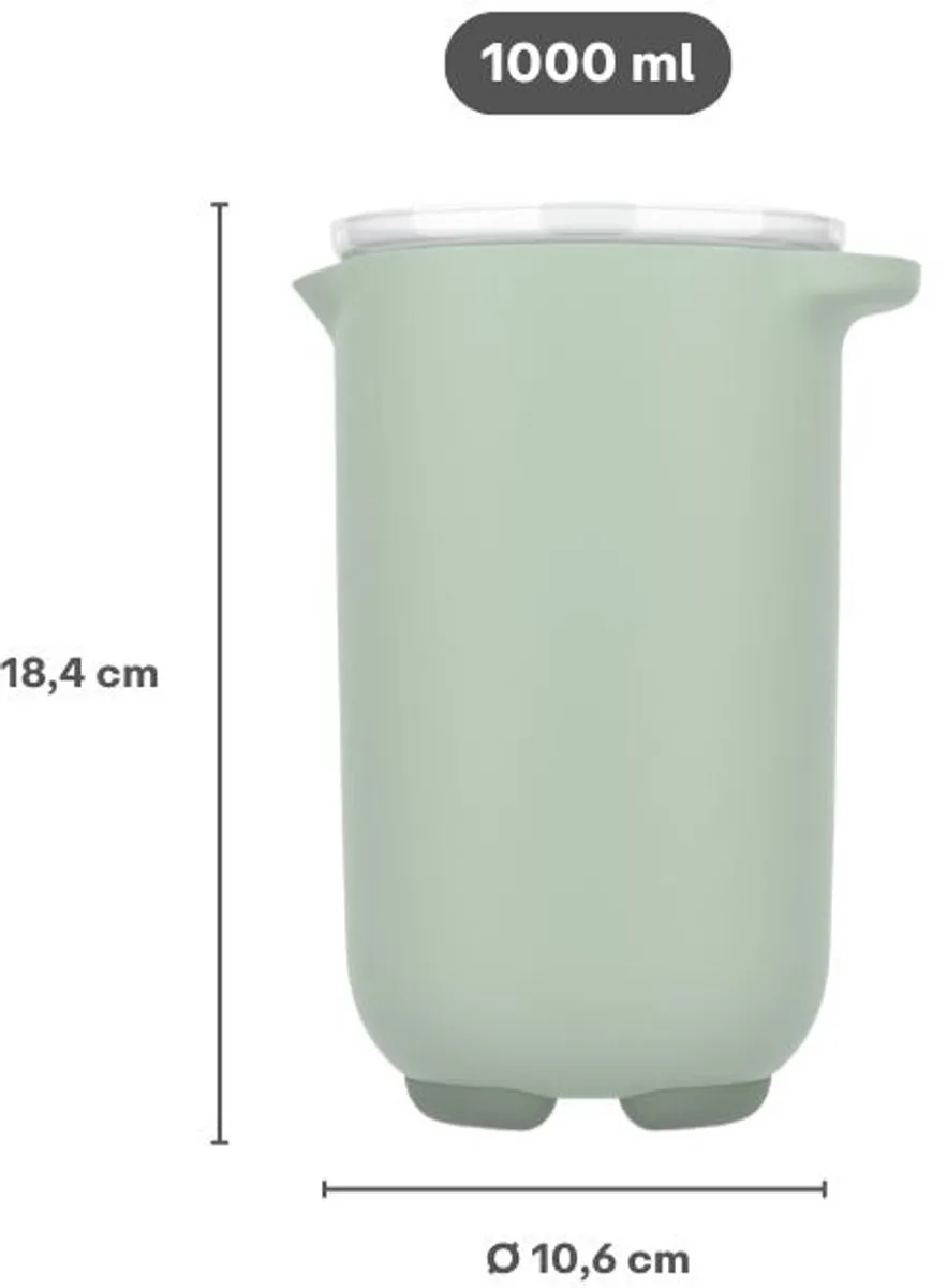 Mepal Chef it Mixbeker 1L - Coral