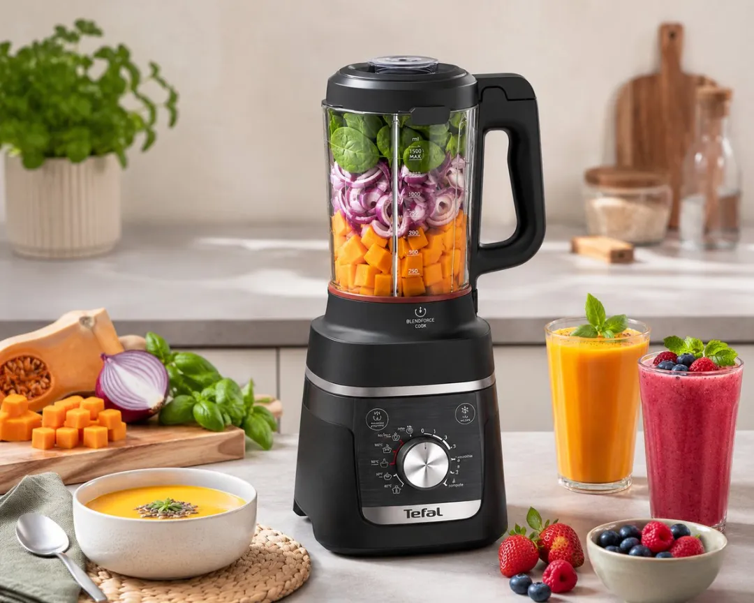 Tefal Blendforce Cook Blender 1.5L - 1000W - Zwart