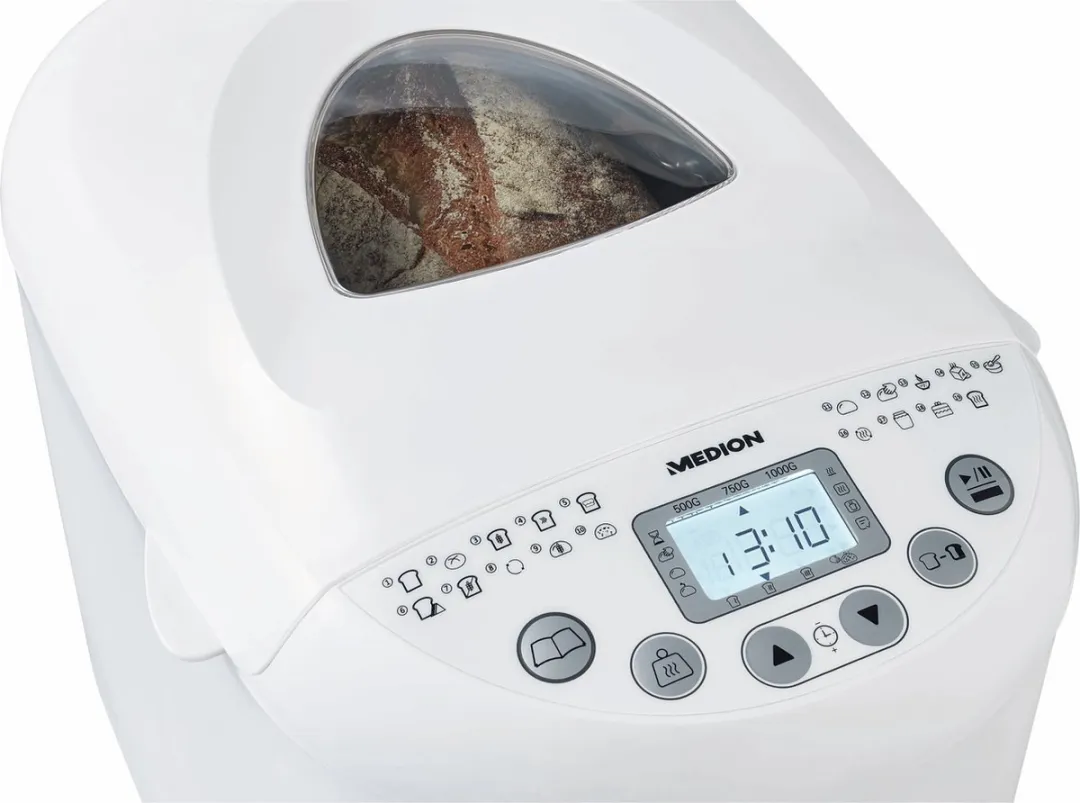 Medion MD11011 Broodbakmachine - 19 Programma's - 1000g - Wit