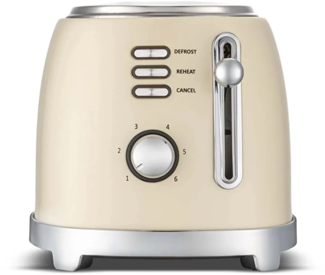Jumbo Homend 1526H Vintage Broodrooster 2 Sneetjes 850W - Crème