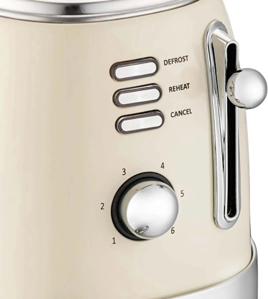 Jumbo Homend 1526H Vintage Broodrooster 2 Sneetjes 850W - Crème