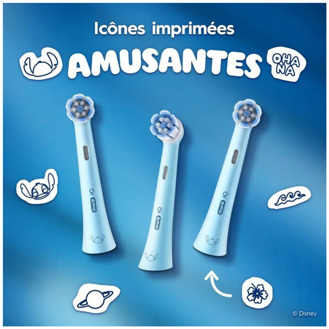 Oral-B iO Kids 6+ Disney Stitch Opzetborstels - 3 Stuks