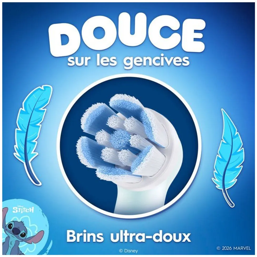 Oral-B iO Kids 6+ Disney Stitch Opzetborstels - 3 Stuks - afbeelding 6 van 6