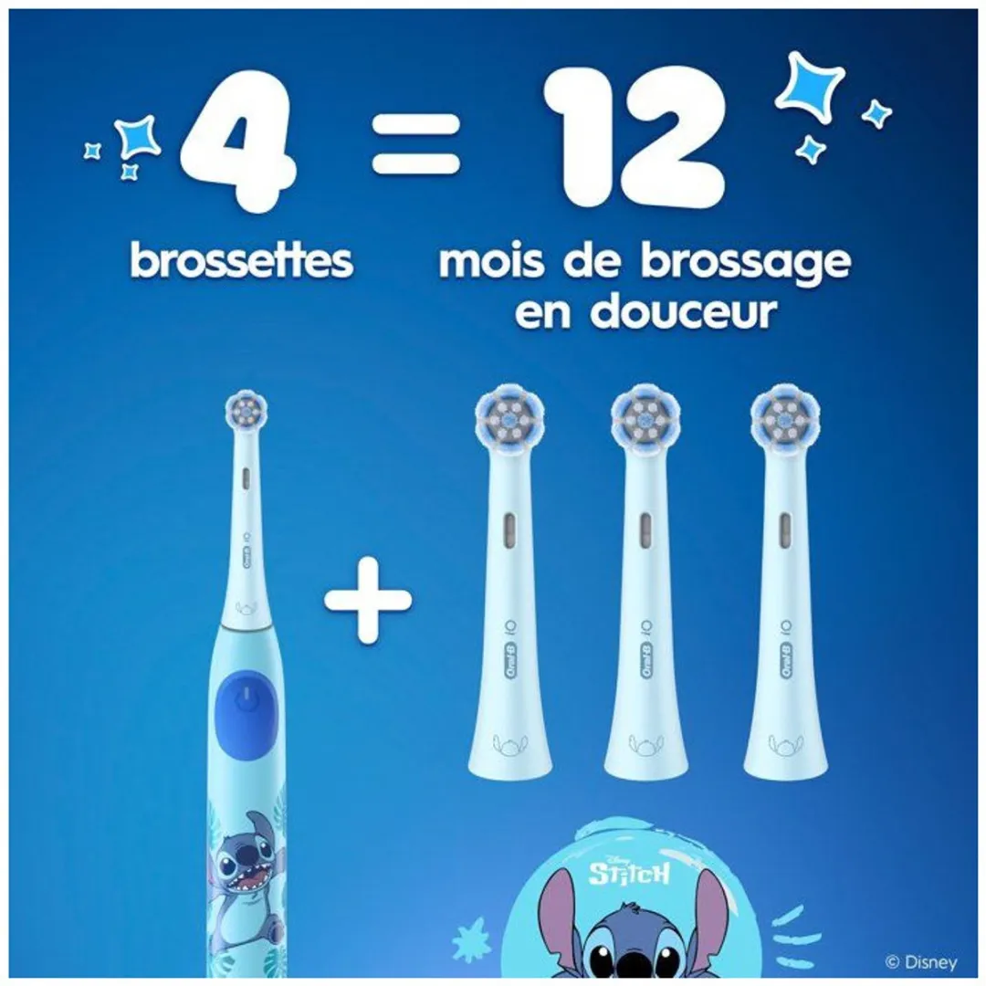 Oral-B iO Kids 6+ Disney Stitch Opzetborstels - 3 Stuks
